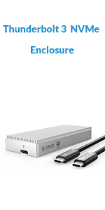 Thunderbolt 3 NVMe SSD External Enclosure Grey